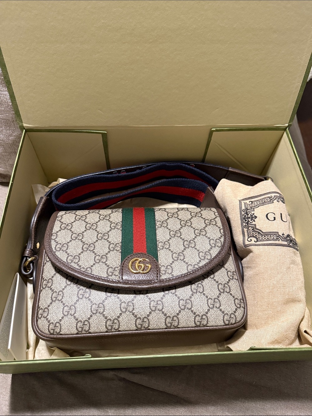 💙🤎GUCCI Ophidia Small Shoulder Bag❤️💚 - Picture 17 of 17